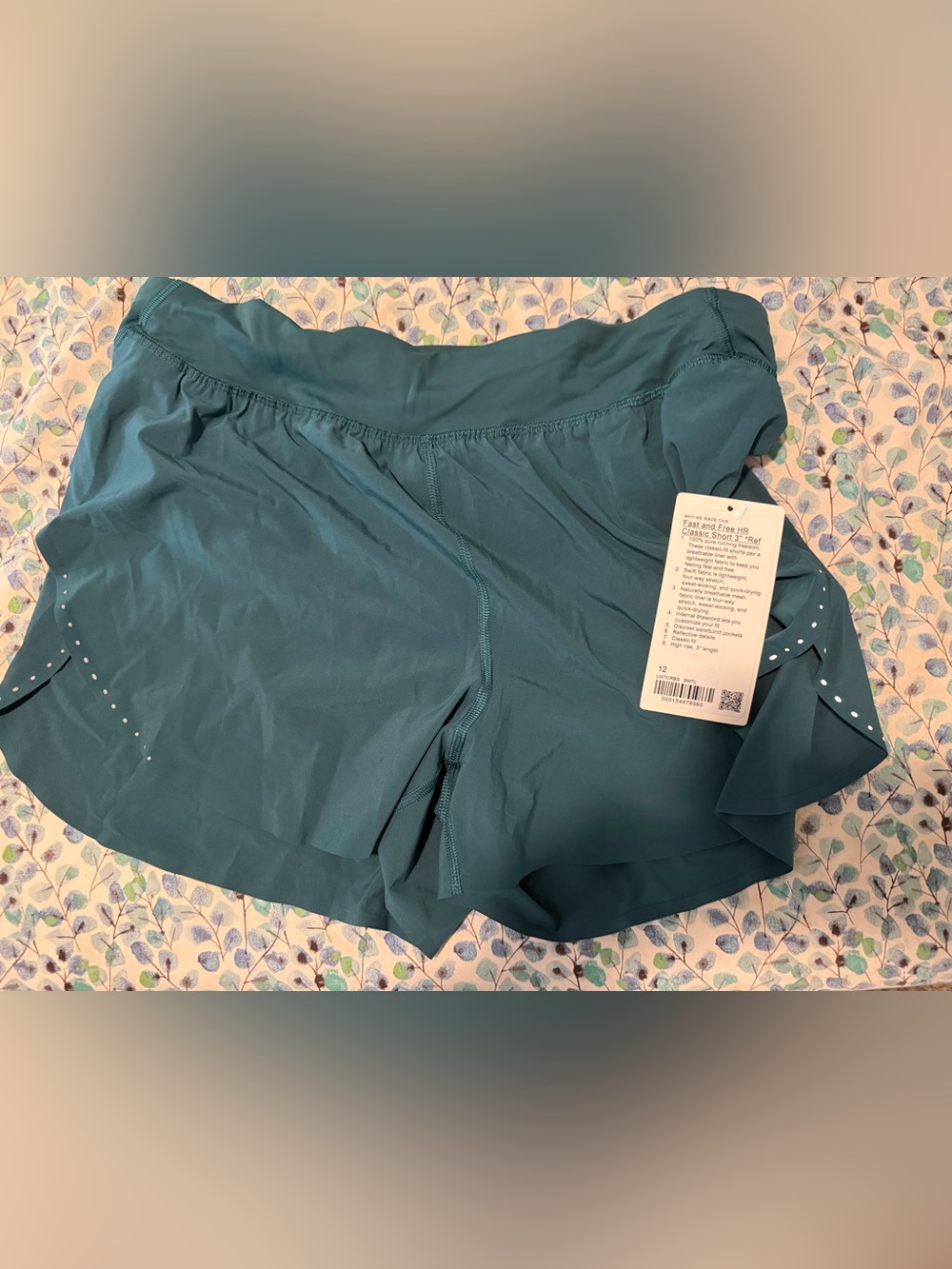 lululemon athletica Teal Athletic Running Shorts